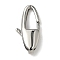 304 Stainless Steel Lobster Claw Clasps, Horse Eye, Stainless Steel Color, 21x10x4mm, Hole: 5x1.5mm