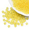 Transparent Acrylic Beads, Faceted, Rondelle, Champagne Yellow, 4x3.5mm, Hole: 1.5mm, about 14000pcs/500g