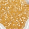 Cat Eye Beads, Round, Pale Goldenrod, 4x3mm, Hole: 1.2mm, about 10g/set, 140pcs/set