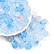 Transparent Acrylic Beads, Nuggets, Two Tone, Light Sky Blue, 16.5x13x10mm, Hole: 1.6mm, about 462pcs/500g