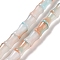 Glass Beads Strands, Bamboo Stick Shape, Sandy Brown, 11.5~12x8~8.5mm, Hole: 1.1mm, about 30Pcs/strand, 14.17 inch(36cm)
