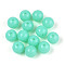 Fluorescence Acrylic Beads, Round, Turquoise, 8mm, Hole: 1.5mm, about 1700pcs/500g