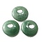 Natural Green Aventurine Pendants, Flat Round, 40~41x8~9mm, Hole: 12~15mm