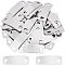 UNICRAFTALE 40pcs 41.5mm Curved Rectangle Metal Stamping Blanks Smooth Linking Charms Stainless Steel Links Charm Jewelry Connectors for Dog Pet Tag Jewelry Making Hole 4x5.5mm