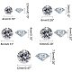 N Perlen 4850 Stück Acryl Diamanten GACR-NB0001-01-2