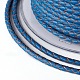 編み紐  革のアクセサリーコード  ジュエリーDIY製版材料  ブルー  6mm  約16.4ヤード（15m）/ロール WL-I004-6mm-16-3