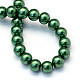 Backen gemalt pearlized Glasperlen runden Perle Stränge X-HY-Q003-10mm-71-4