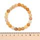 Bracelets extensibles de perles de jade topaze naturelle&nbsp;BJEW-F380-01-B07-3