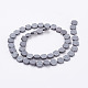 Chapelets de perles en hématite synthétique sans magnétiques G-P341-04F-8x3mm-2