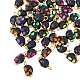 Hobbiesay 200 pz teschio ciondoli in acrilico colori misti casuali ciondoli di halloween con risultati in lega d'oro creazione di gioielli ciondoli pendenti per braccialetti del partito orecchini collane lavorazione fai da te FIND-HY0001-38-1