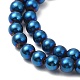Chapelets de perles en hématite synthétique sans magnétiques G-E602-04B-3