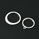 10 pièces pendentifs et liens en alliage à lunette ouverte PALLOY-YWC0002-01S-3
