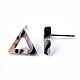 Cellulose Acetate(Resin) Triangle Stud Earrings KY-S163-114-3
