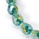 Electroplate Glass Beads Strands EGLA-D015-7x5mm-M-2