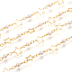Handgefertigte Perlenkette aus Messing CHC-I031-03G-4