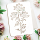 FINGERINSPIRE Wild Parsley Stencil for Painting 8.3x11.7inch Reusable Wild Fennel Drawing Template Plastic PET Parsley Flowers Leaves Painting Stencil Plant Theme Template for Home Decoration DIY-WH0396-658-3