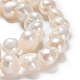 Fili di perle di perle d'acqua dolce coltivate naturali PEAR-I004-08A-3