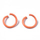Spray Painted Iron Open Jump Rings IFIN-T017-04A-3