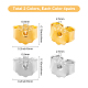 CREATCABIN 1 Box 8 Pairs 925 Sterling Silver Earring Backs Locking Ear Nuts Replacements Hypoallergenic Backings Safely for Pierced Earrings Platinum & Golden STER-CN0001-08-2