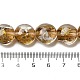 Perles rondes plates faites à la main en sable d'or et en sable d'argent FOIL-C001-02E-4