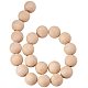 PandaHall 50 Pcs Natural Round Wood Beads Wooden Loose Spacer Beads Diameter 30mm Lead Free For Jewelry Making DIY Handmade Craft WOOD-PH0004-30mm-LF-5