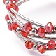 Five Loops Fashion Wrap Bracelets BJEW-JB04595-4