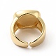 Прямоугольное открытое кольцо-манжета из натуральной ракушки KK-A180-42G-2