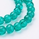 Spray Painted Crackle Glass Beads Strands CCG-Q001-14mm-15-3