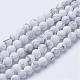 Natural Howlite Beads Strands G-T055-6mm-02-1