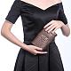 シンプルでスタイリッシュな女性の長いPUレザー財布  クラムシェルスタイルのクラッチバッグ  長方形  コーヒー  16.5x10.5x3.5cm AJEW-BB18804-E-5