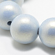 Perles acryliques opaques peintes à la bombe X-ACRP-Q024-10mm-G02-2