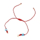 Регулируемый плетеный браслет из нейлоновой нити AJEW-JB00770-2