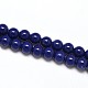 Dyed Lapis Lazuli Round Beads Strands G-N0139-01-6mm-1