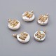 Natural Cultured Freshwater Pearl Pendants PEAR-F008-30G-M-1