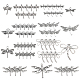 SUNNYCLUE 1 BOX 70Pcs 7 Style Dragonfly Charms Bulk Butterfly Pendants Flying Animal Insect Stainless Steel Charm for DIY jewellery Making Bracelets Necklaces Crafts Supplies TIBE-SC0001-55-1