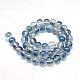 Electroplate Glass Beads Strands X-EGLA-J001-6mm-C08-1