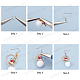 Sunnyclue 141pieces bricolage kits de fabrication de boucles d'oreilles sur le thème de Noël DIY-SC0015-12-4