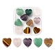 Valentinstag Thema 10pcs 5 Stil natürliche Edelstein europäische Perlen G-LS0001-71-2