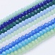 Chapelets de perles en verre imitation jade GLAA-G045-A-2