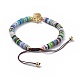 Bracelets de perles de tresse de fil de nylon BJEW-JB04553-02-4