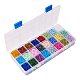 PandaHall About 6000 Pieces 6/0 Multicolor Beading Glass Seed Beads Round Pony Bead Mini Spacer Beads Diameter 3mm with Container Box for Jewelry Making SEED-PH0007-02-5