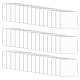 Fingerinspire 透明アクリルアクションフィギュアディスプレイベース 50 個  正方形  透明  ディスプレイベース: 2.5x2.5x0.2cm TACR-FG0001-20-1