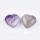 Piedra de amor de corazón de amatista natural G-S349-18A-2