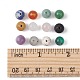 120шт 12 стиля круглые бусины из смешанных драгоценных камней G-FS0005-74-5