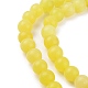 Natürliche Zitronen Jade Perlen Stränge G-H1631-6MM-2