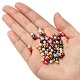 Backen gemalt pearlized Glasperlen runden Perle Stränge X-HY-Q004-4mm-M-2