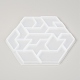 Stampi in silicone per puzzle tangram esagonale DIY-I046-09-3