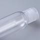 透明なプラスチックスクイズボトル  フリップキャップ付き（透明または不透明のランダム配信）  詰め替え可能なボトル  透明  9.5x3.15cm  容量：50ml（1.69液量オンス） AJEW-XCP0001-05-4