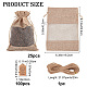 Craspire 25 pièces pochettes d'emballage en toile de jute sac à cordon DIY-CP0007-77-2
