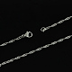 304 Stainless Steel Singapore Chain Necklaces STAS-S029-06-2